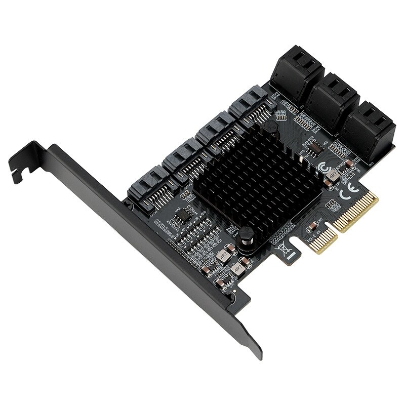 PCIE-SATA ī 10 Ʈ 6 Gbps SSD  PCIe Ʈѷ Ȯ ī ũž PC    ASM1166